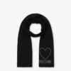 Decorated wool scarf