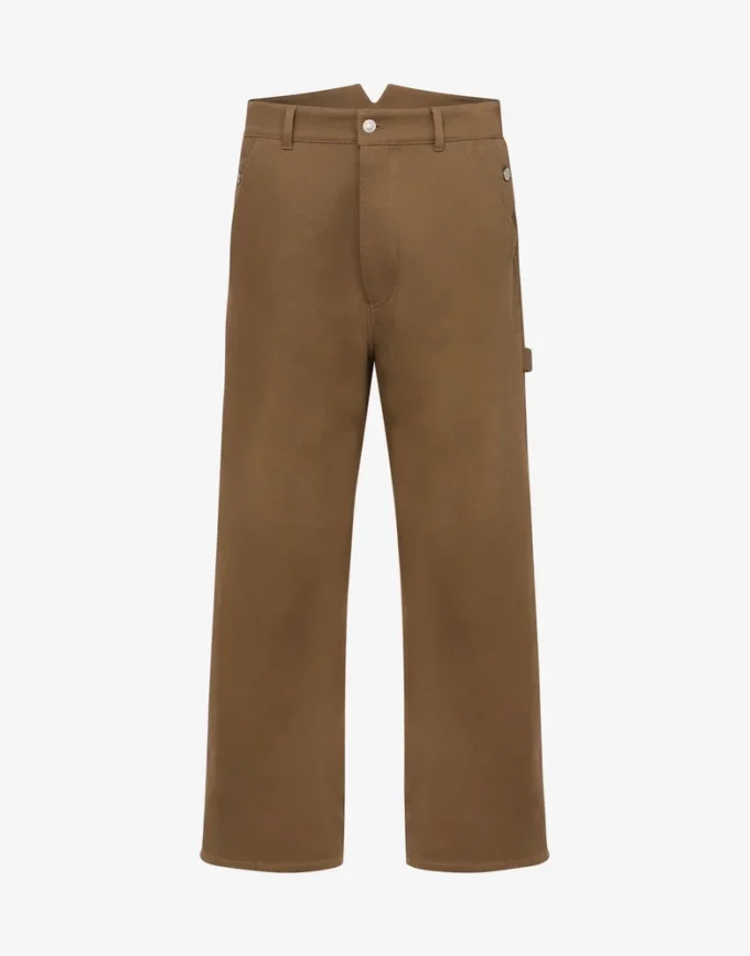 Double cotton tricotine pants Double cotton tricotine pants