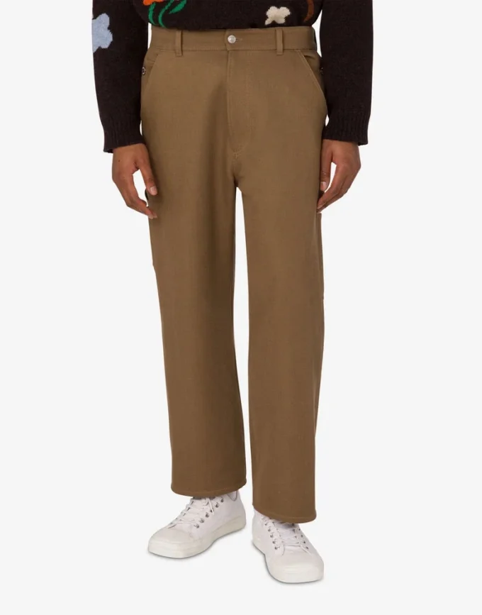 Double cotton tricotine pants Double cotton tricotine pants