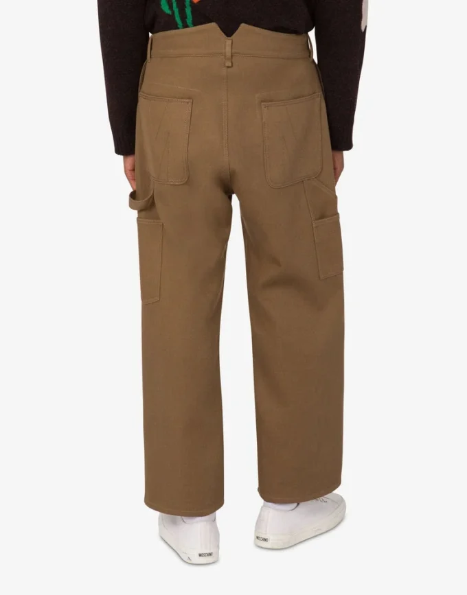 Double cotton tricotine pants Double cotton tricotine pants