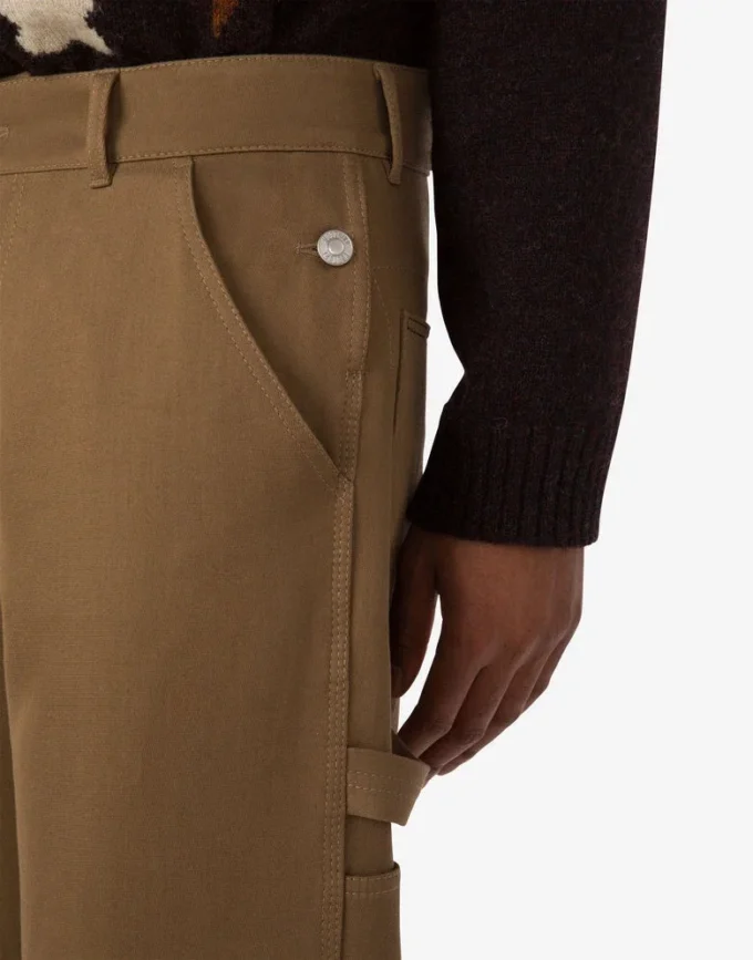 Double cotton tricotine pants Double cotton tricotine pants
