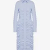Draped cotton poplin dress Draped cotton poplin dress