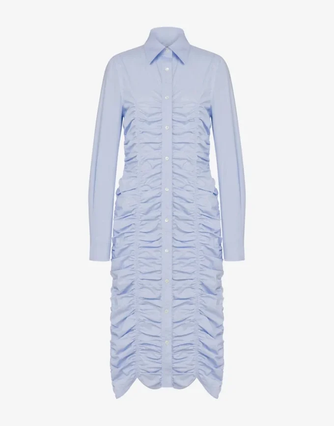 Draped cotton poplin dress Draped cotton poplin dress