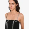 Embellished stretch crepe dress Embellished stretch crepe dress