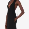 Embellished stretch crepe dress