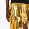 Embellished stretch crepe dress