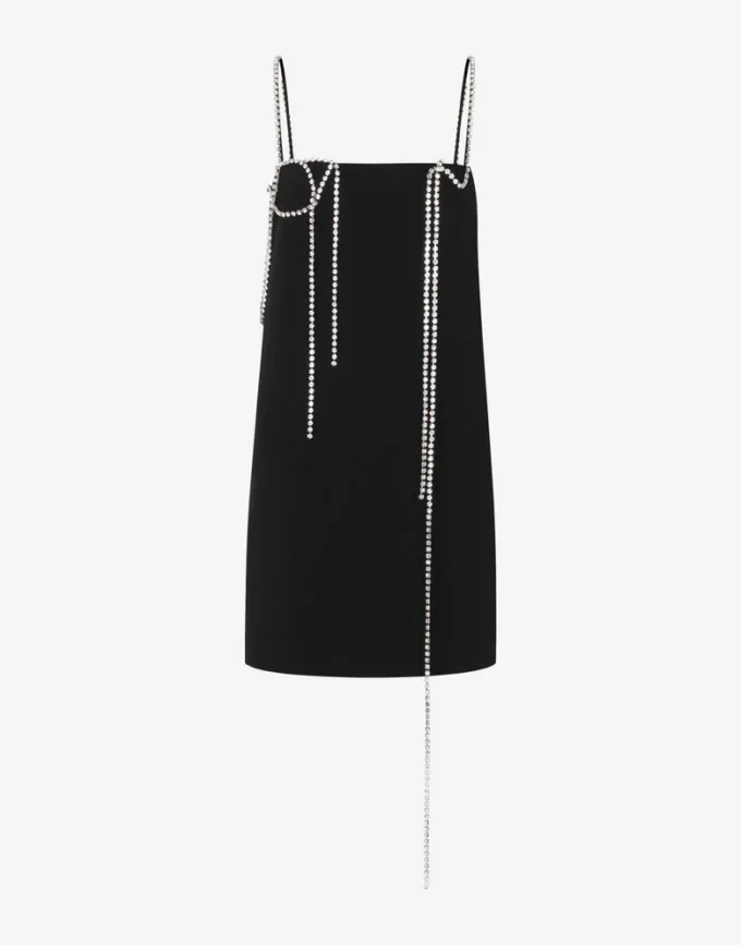 Embellished stretch crepe dress Embellished stretch crepe dress