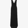 Embellished stretch crepe dress