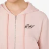 Embroidered cotton crop sweatshirt