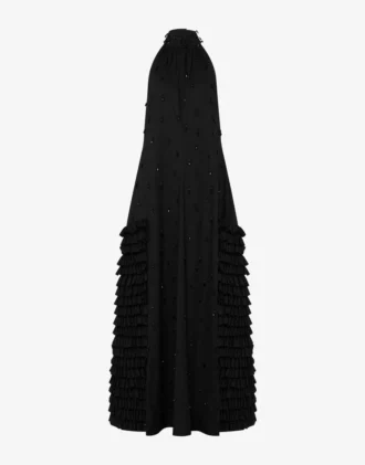 Embroidered cotton poplin dress