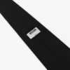 Embroidered cotton poplin tie