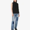 Embroidered cotton poplin top Embroidered cotton poplin top