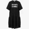 Embroidered heavy cotton dress