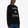 Embroidered merino wool pullover