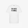 Embroidered organic cotton jersey T-shirt