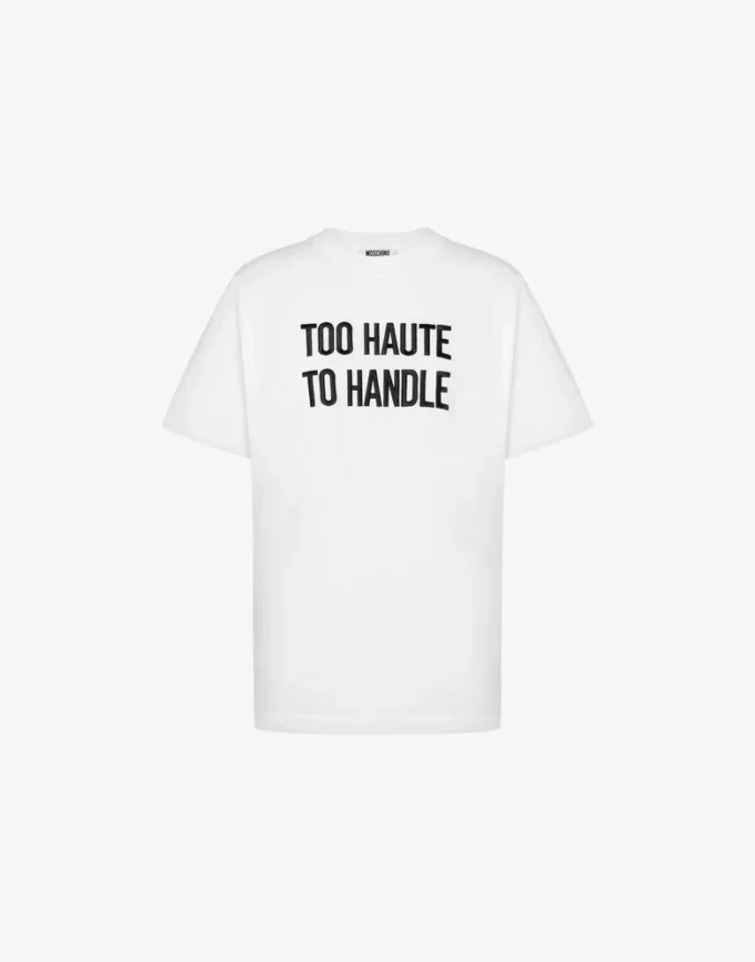 Embroidered organic cotton jersey T-shirt