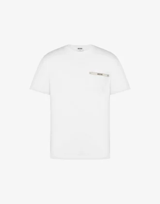 Embroidered organic cotton jersey T-shirt