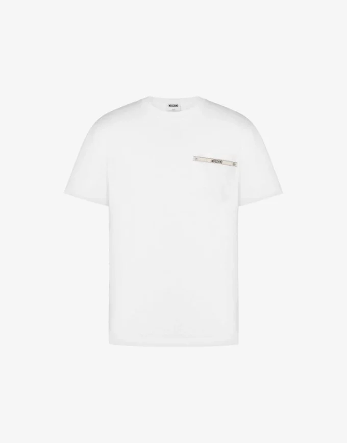Embroidered organic cotton jersey T-shirt