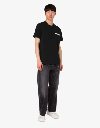 Embroidered organic cotton jersey T-shirt