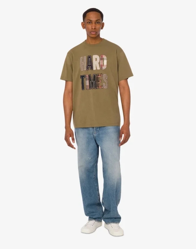 Embroidered organic cotton jersey T-shirt