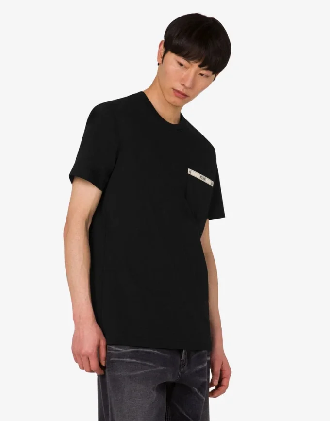 Embroidered organic cotton jersey T-shirt