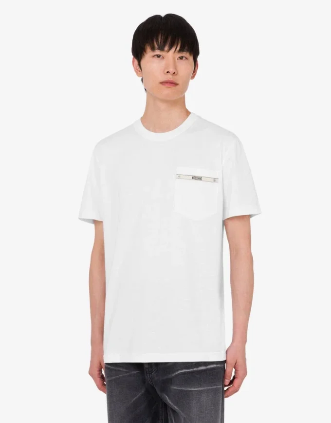 Embroidered organic cotton jersey T-shirt