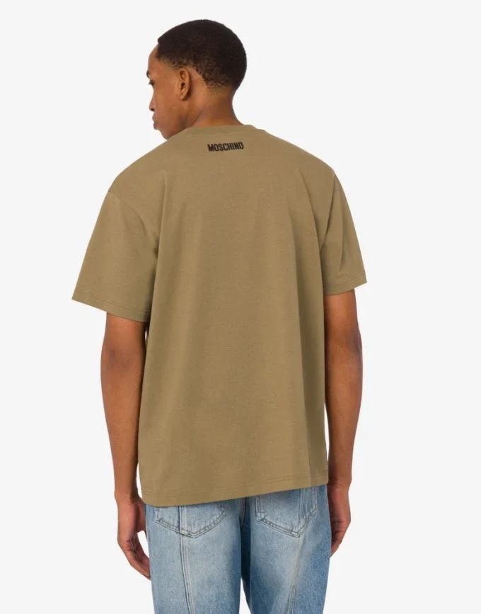 Embroidered organic cotton jersey T-shirt