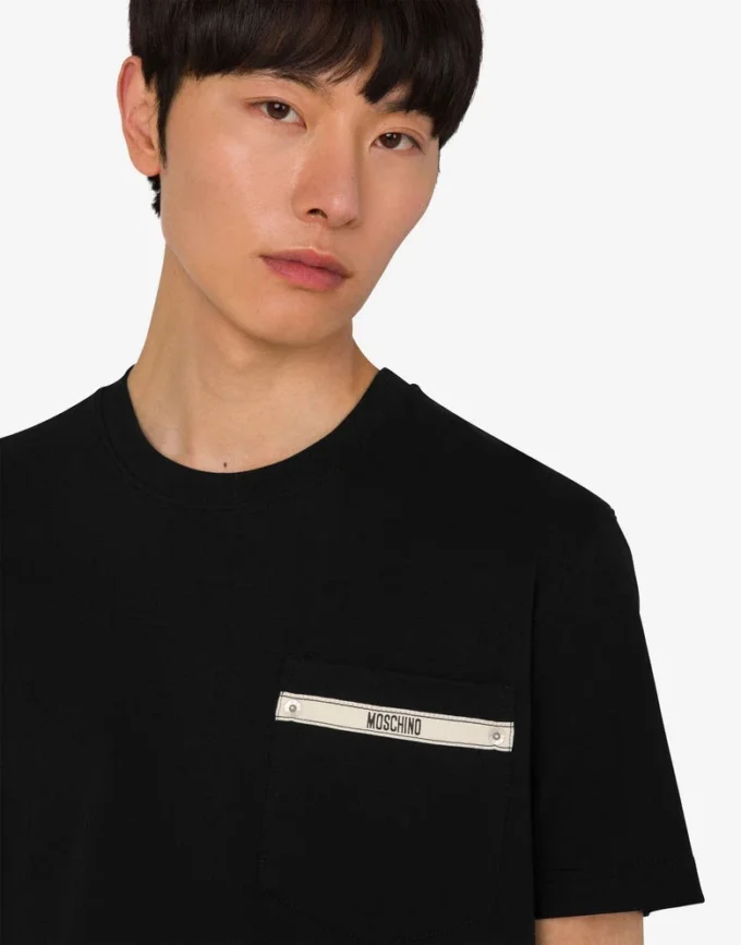 Embroidered organic cotton jersey T-shirt