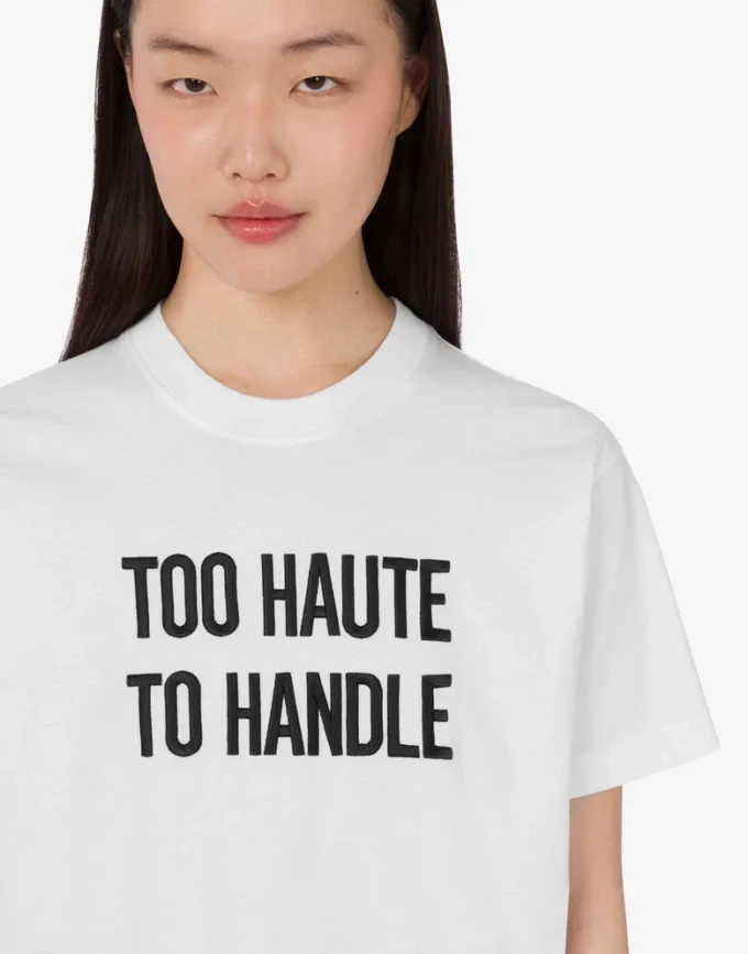 Embroidered organic cotton jersey T-shirt