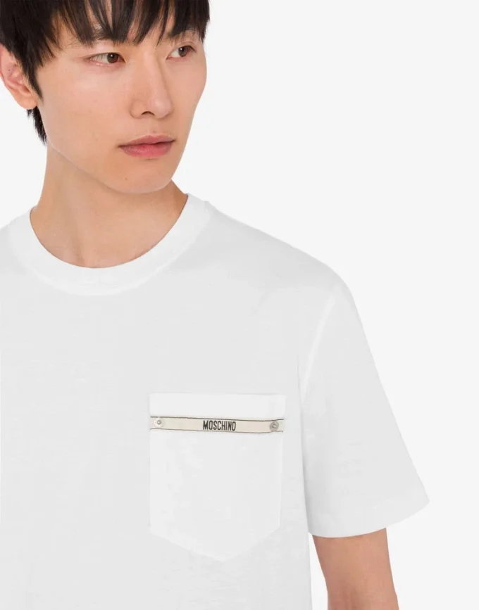 Embroidered organic cotton jersey T-shirt