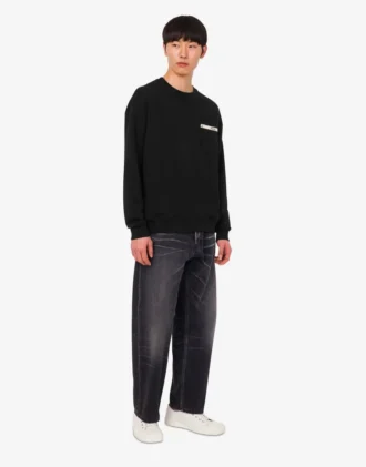 Embroidered organic cotton sweatshirt