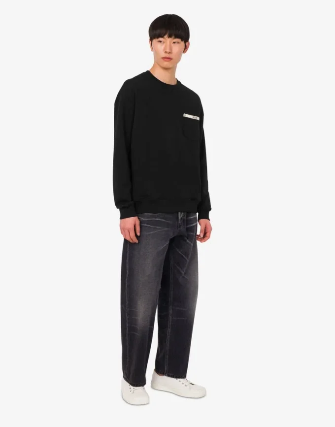 Embroidered organic cotton sweatshirt