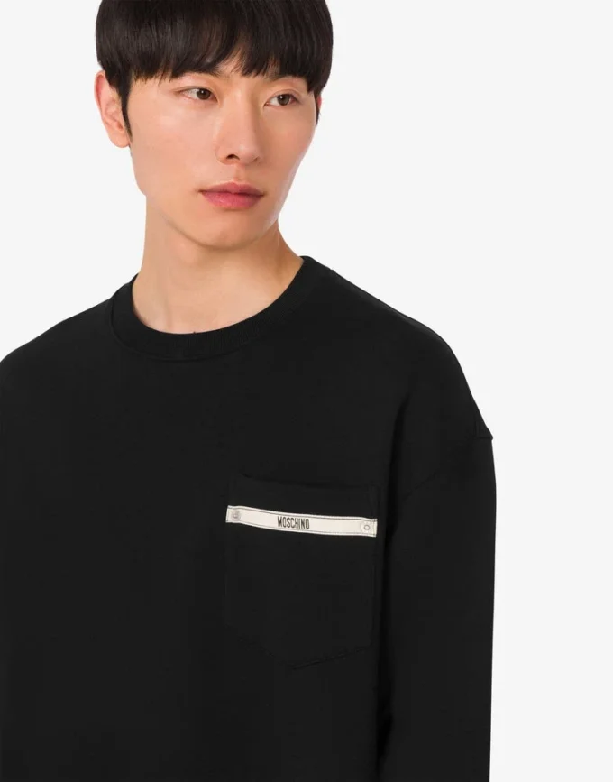 Embroidered organic cotton sweatshirt