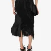 Embroidered silk organza skirt