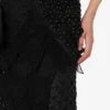 Embroidered silk organza skirt