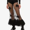 Embroidered tulle skirt