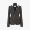 Embroidered wool canvas jacket Embroidered wool canvas jacket