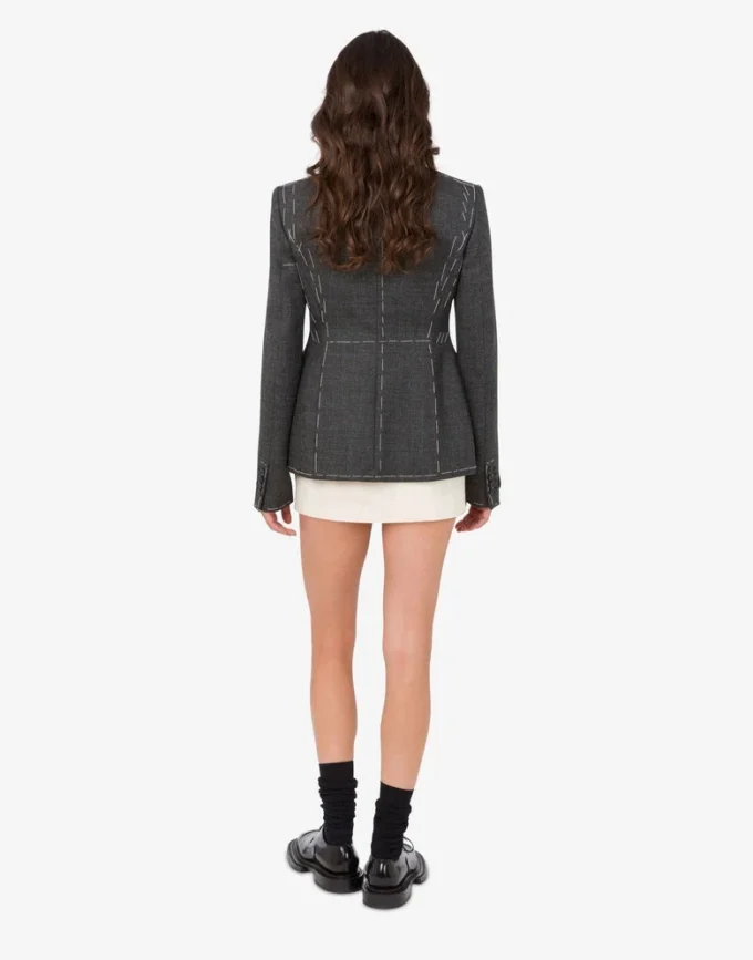 Embroidered wool canvas jacket Embroidered wool canvas jacket