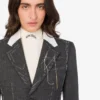 Embroidered wool canvas jacket Embroidered wool canvas jacket
