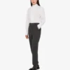 Embroidered wool canvas pants