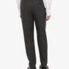 Embroidered wool canvas pants