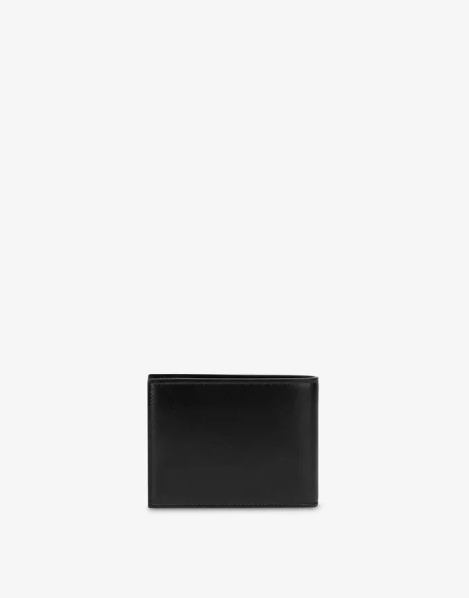 Flap calfskin wallet