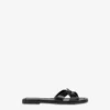 Flat calfskin sandals Filled Heart