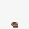 Flat calfskin sandals Filled Heart