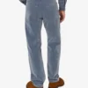 Flocked denim pants