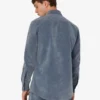 Flocked denim shirt