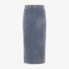 Flocked denim skirt Flocked denim skirt