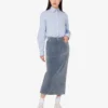 Flocked denim skirt Flocked denim skirt
