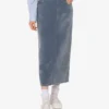 Flocked denim skirt Flocked denim skirt
