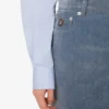 Flocked denim skirt Flocked denim skirt
